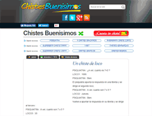 Tablet Screenshot of chistesbuenisimos.net